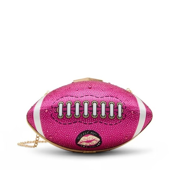 Handbags - Betsey Johnson Xotackle Rhinestone Football
